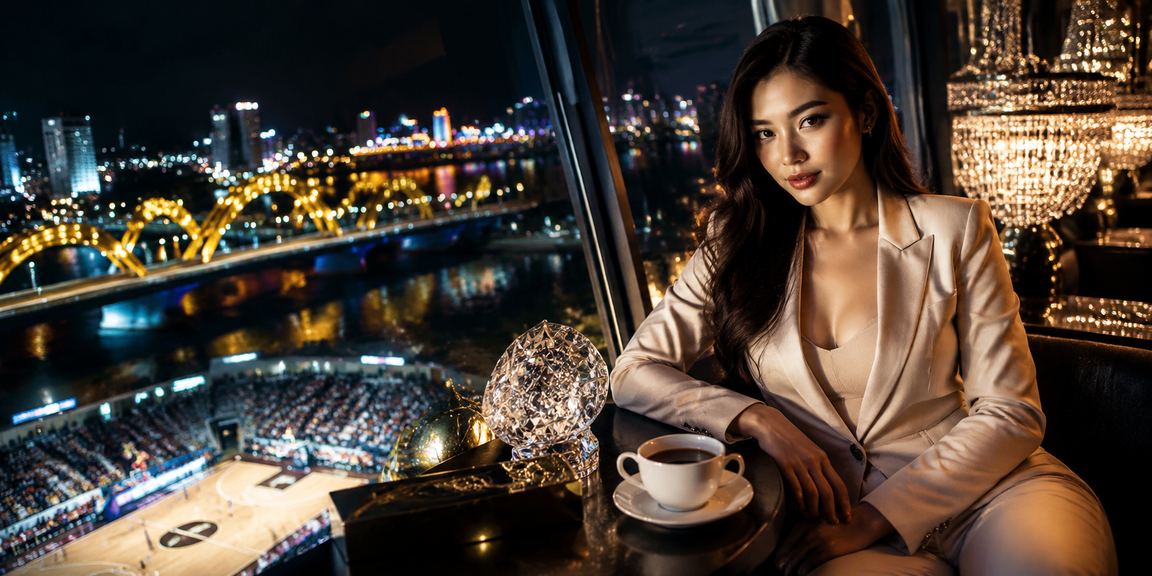 Quán cà phê Đà Nẵng nơi người dùng xem giải thưởng bóng rổ trên di động